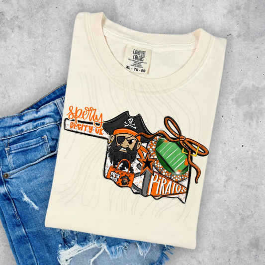 Sperry Pirates Game Day Coquette Transfer