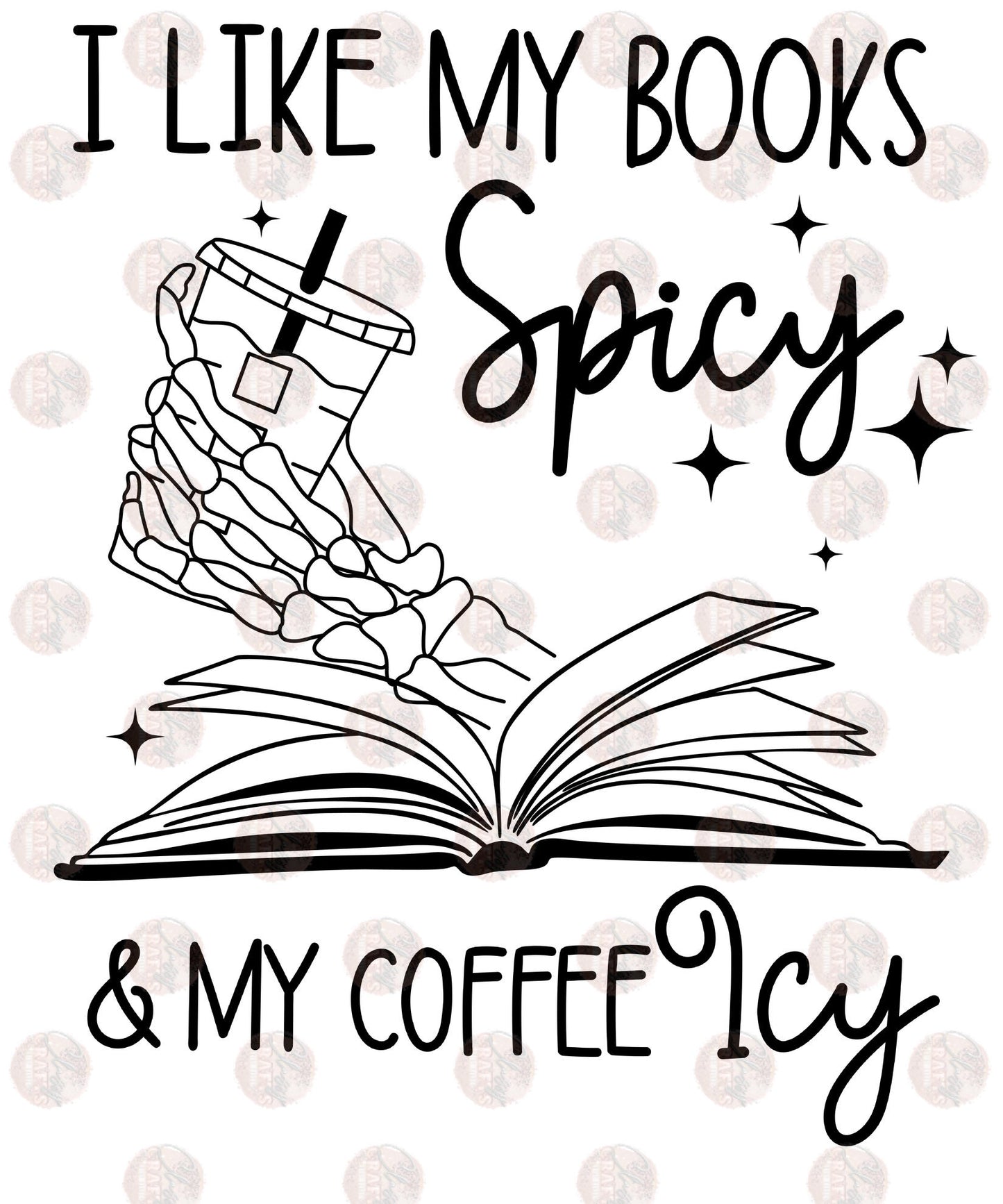 Spicy Book & Icy Coffee - Sublimation Transfer