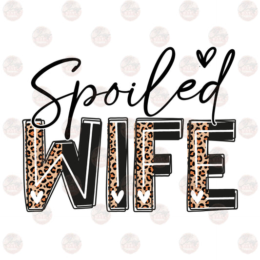 Spoiled Wife Leopard - Sublimation Transfers