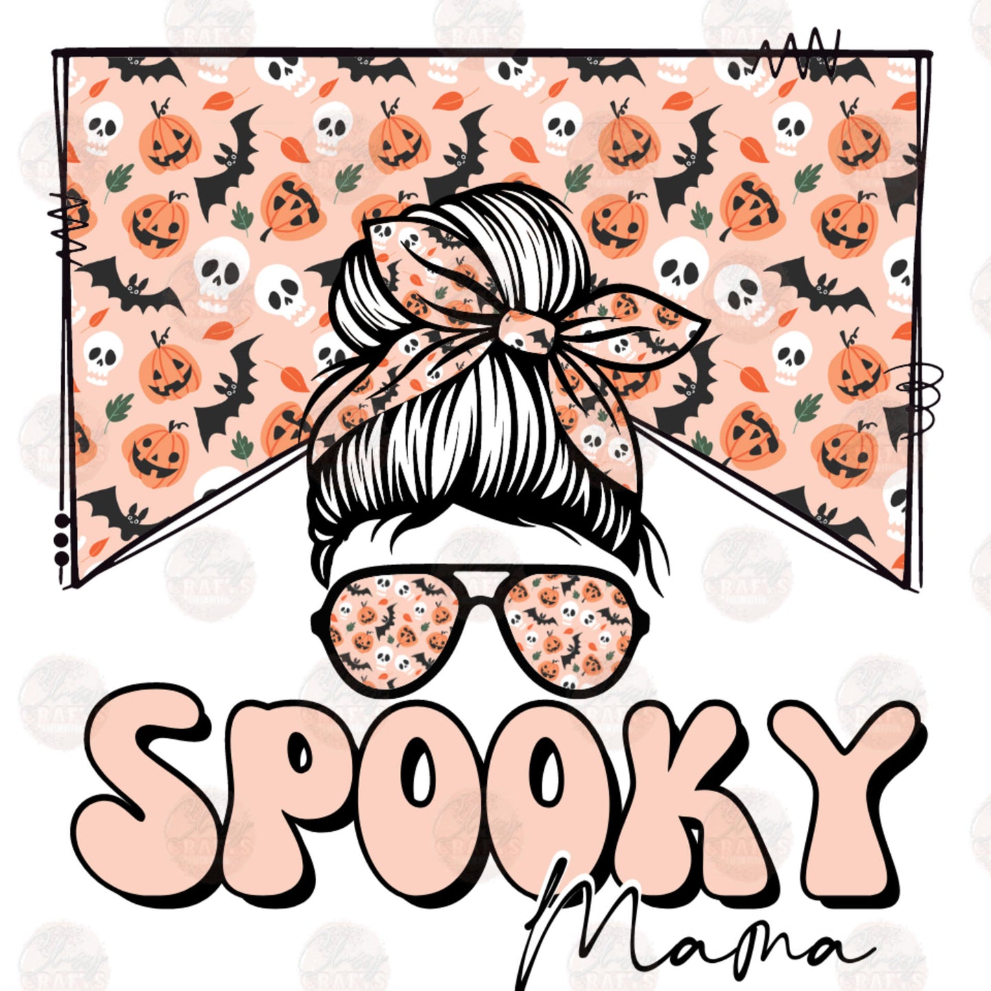 Spooky Mama Top Transfer