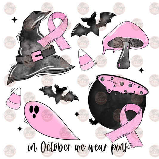 Spooky Pink Breast Cancer Awareness - Sublimation Transfer