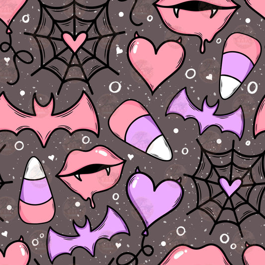 Spooky Vday Vibes Seamless Wrap - Sublimation Transfer