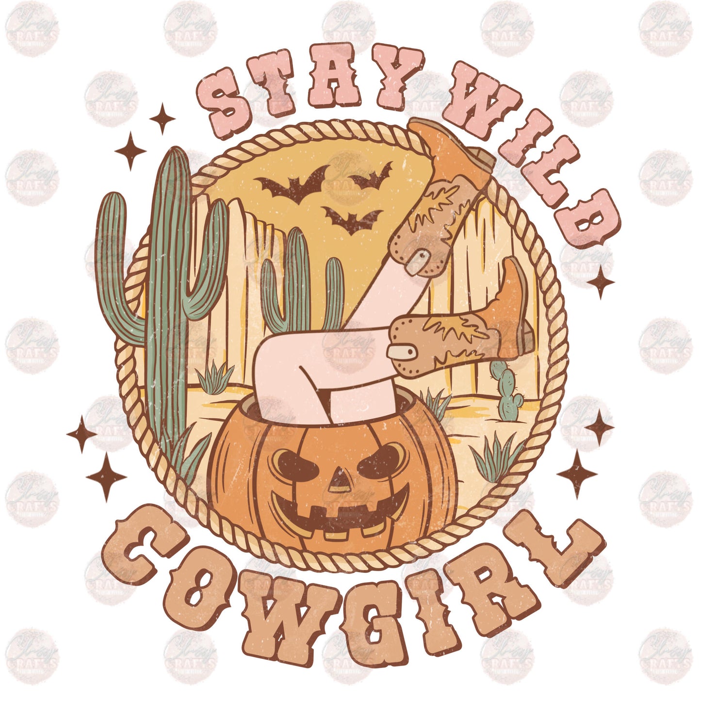 Stay Wild Cowgirl Transfer