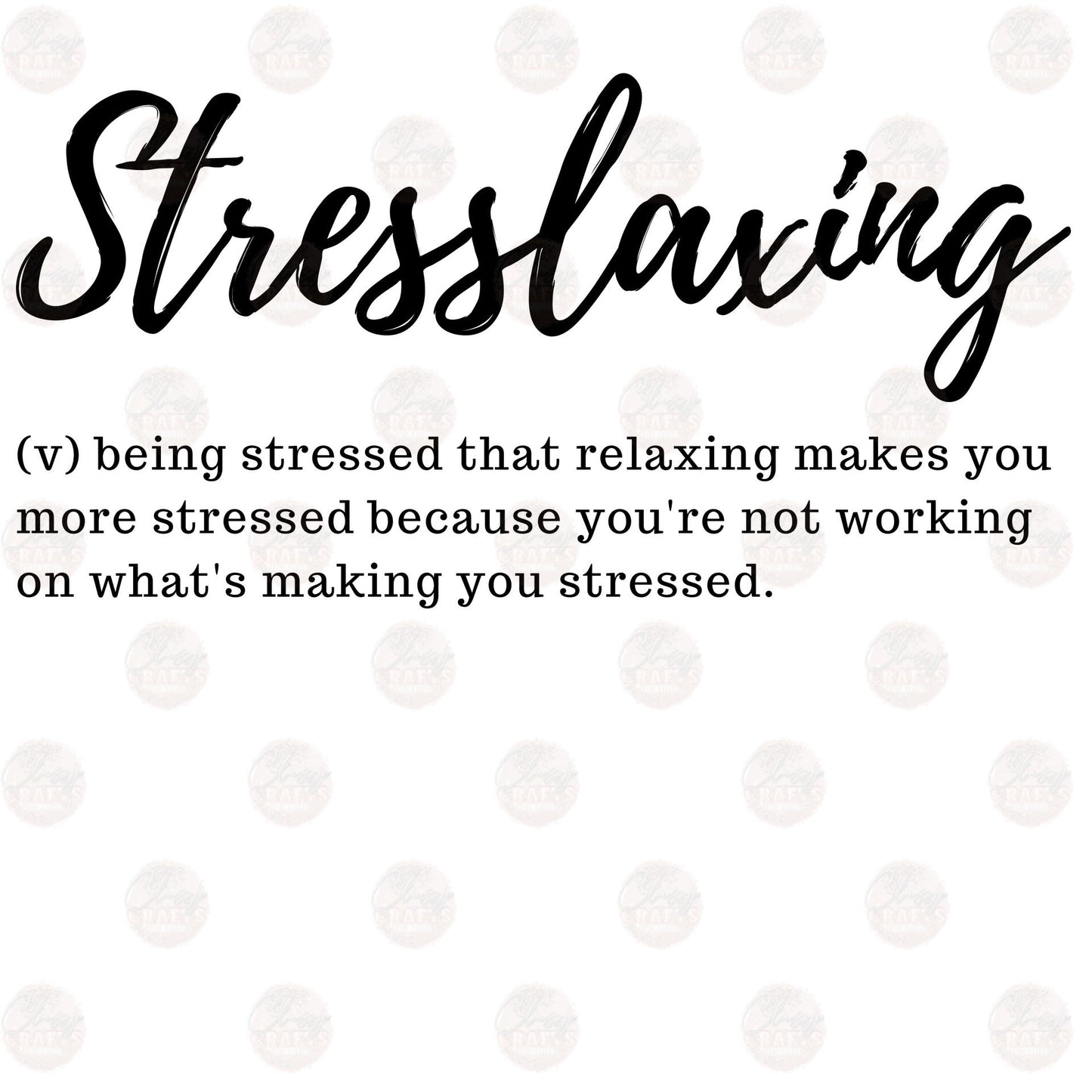 Stresslaxing - Sublimation Transfer