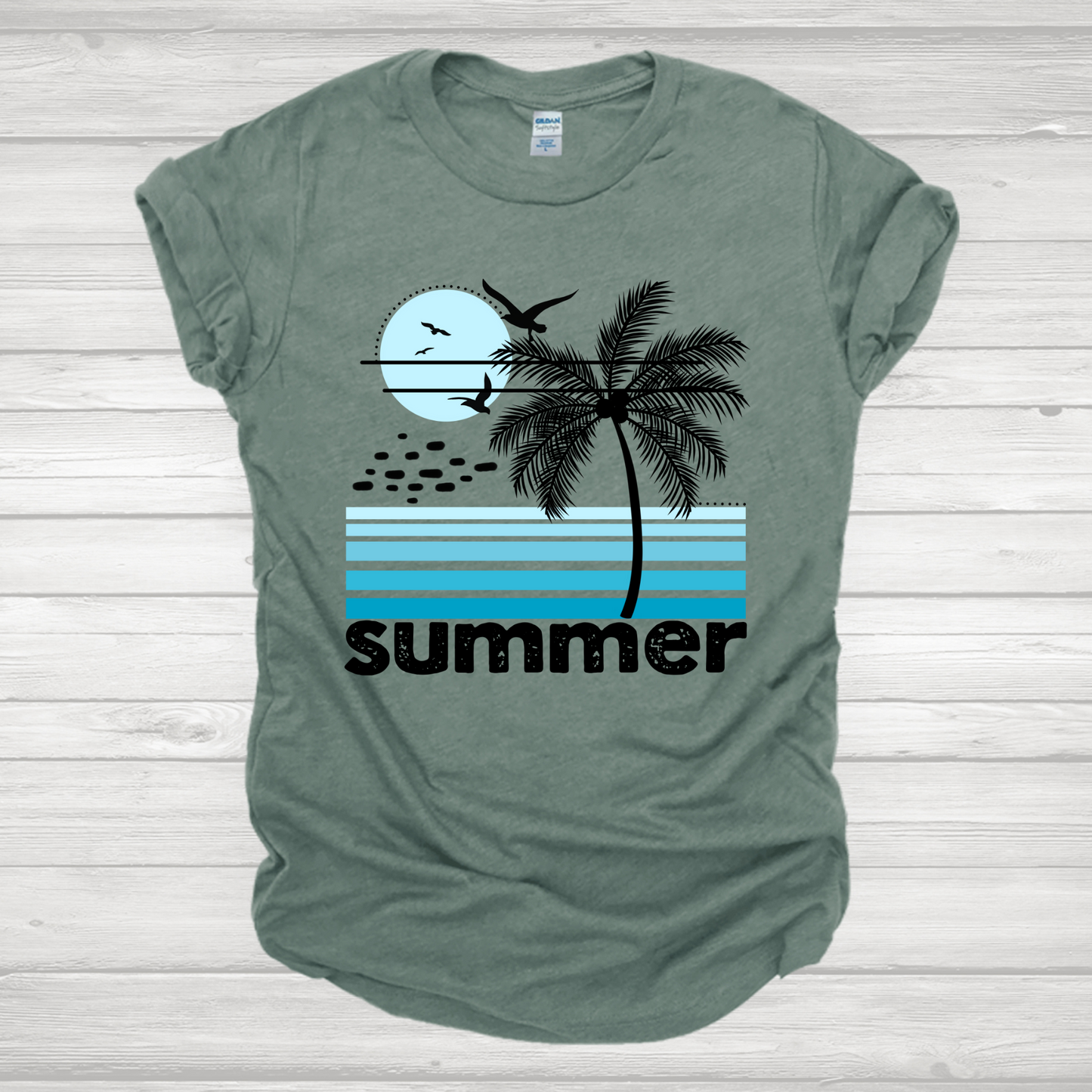 Summer Black Palms Transfer