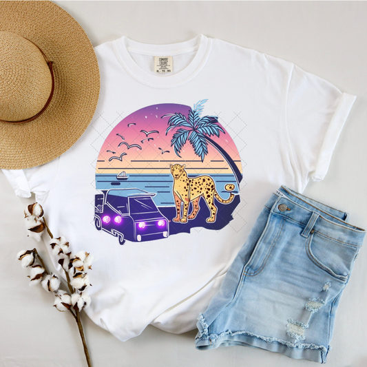 Summer Vibes Leopard Transfer