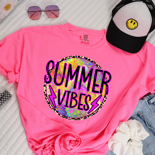 Summer Vibes Retro Transfer