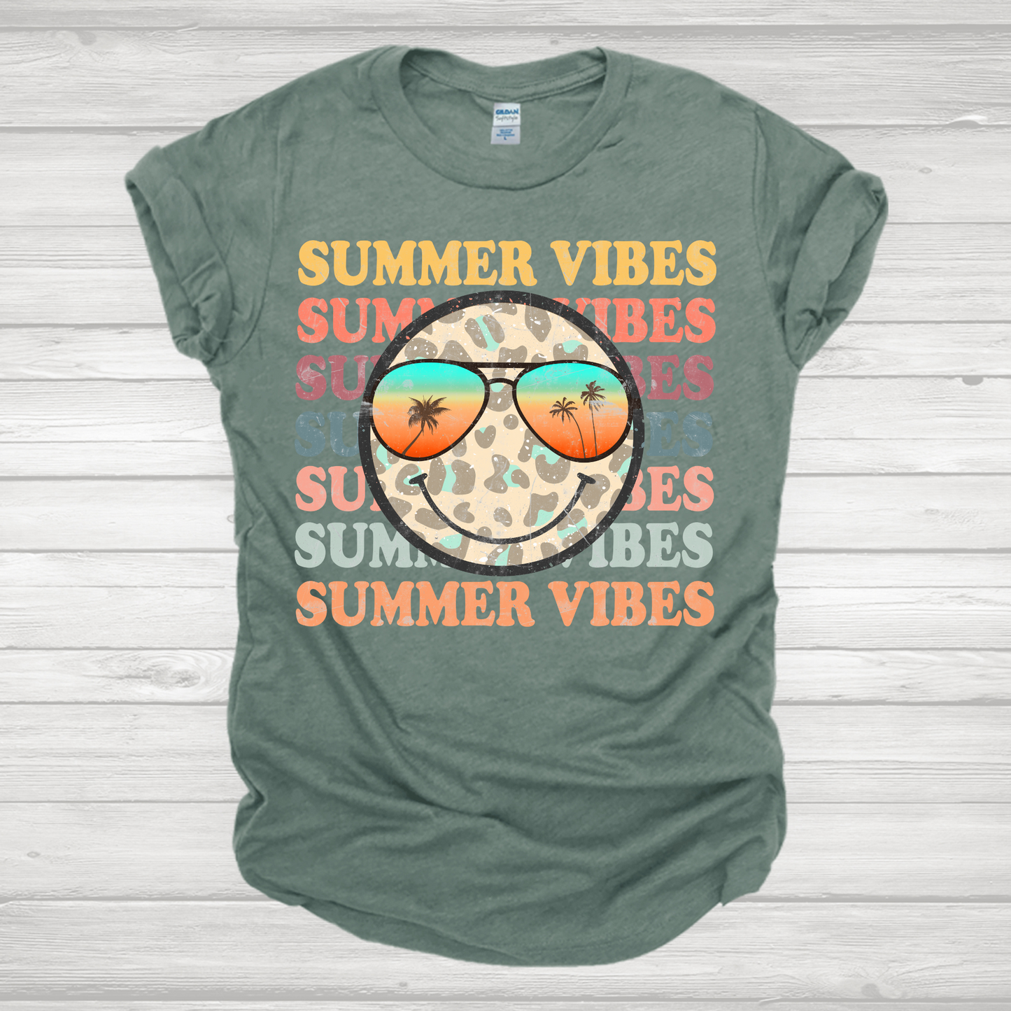 Summer Vibes Smiley Transfer