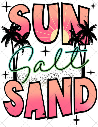 Sun Salt Sand  **TWO PART* SOLD SEPARATELY** Transfer