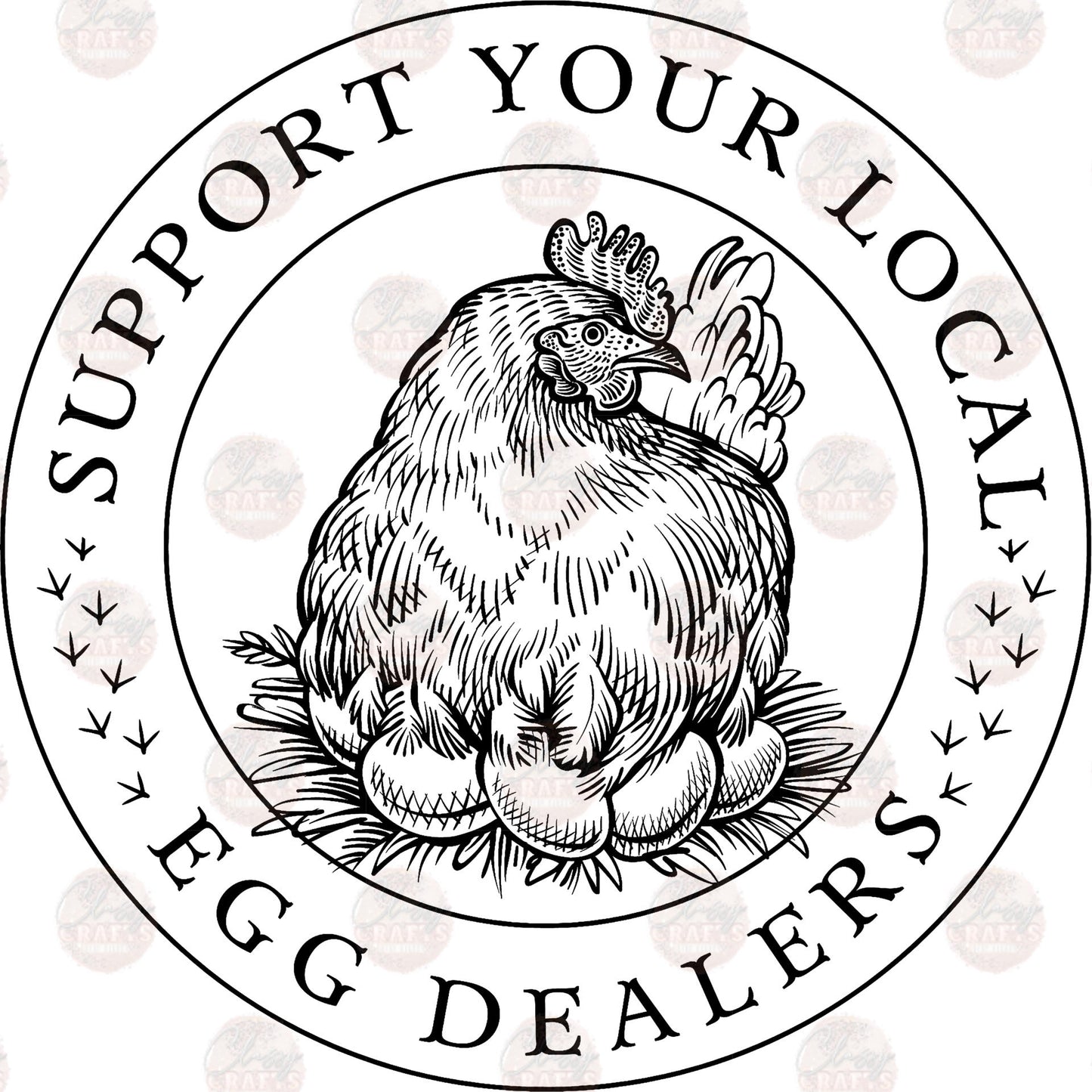 Support Egg Dealers - Sublimation Transfers