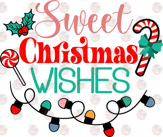 Sweet Christmas Wishes - Sublimation Transfers