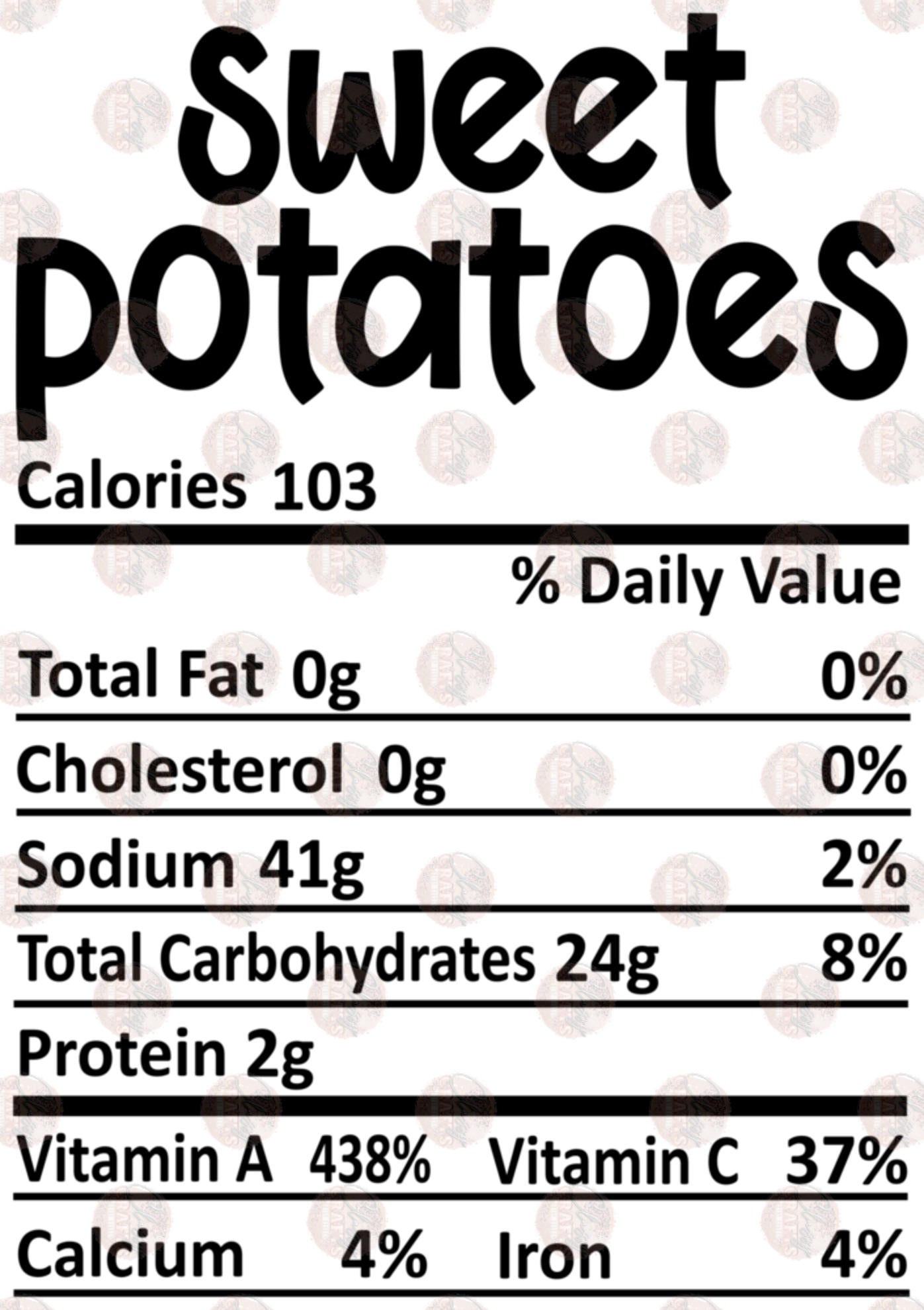 Sweet Potatoes Transfer