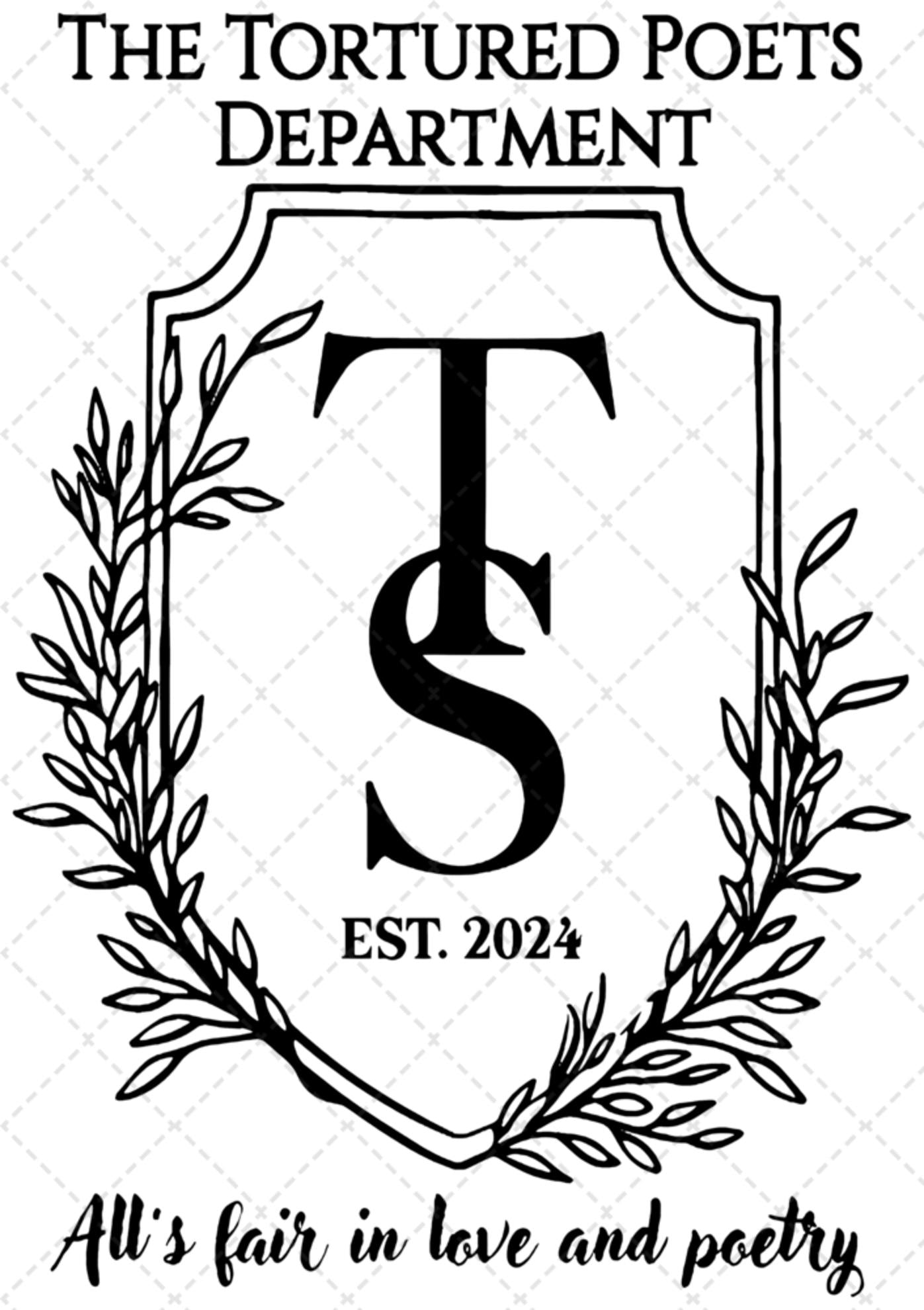 T.S. Est. 2024 Black Transfer