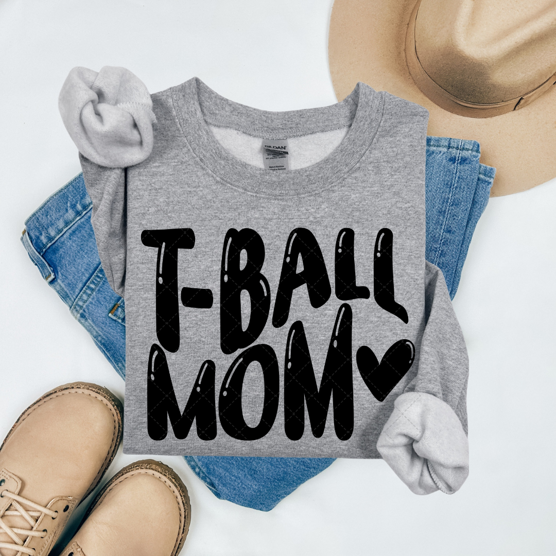 Tball Mom Retro Wave Transfer