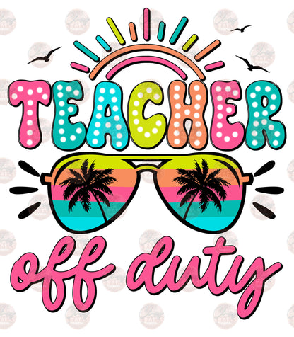 Teacher Off Duty **TWO PART* SOLD SEPARATELY** Transfer