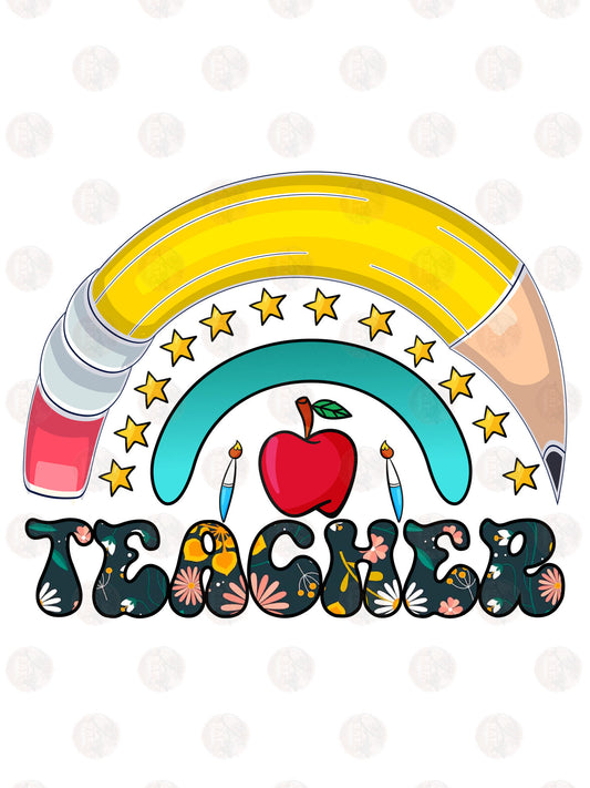 Teacher Rainbow - Sublimation Transfer