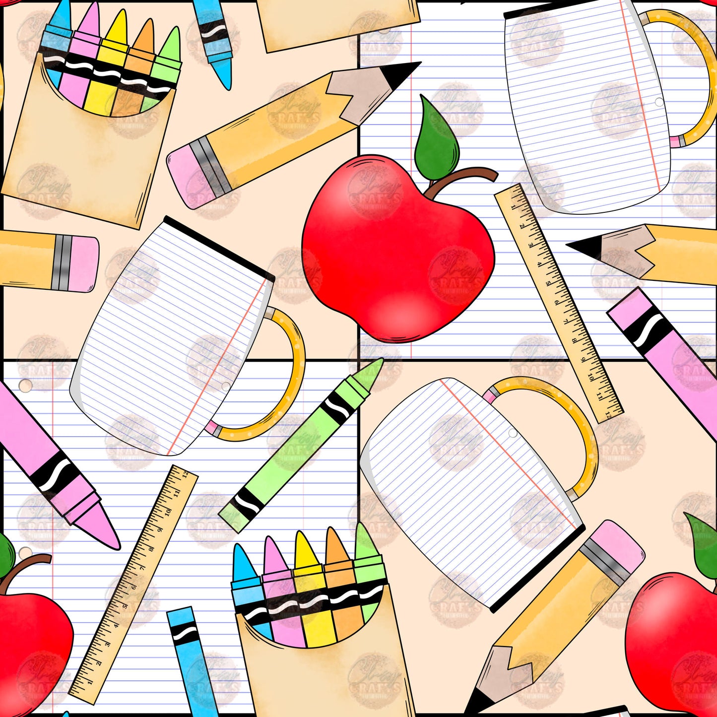Teacher Mug Seamless Wrap