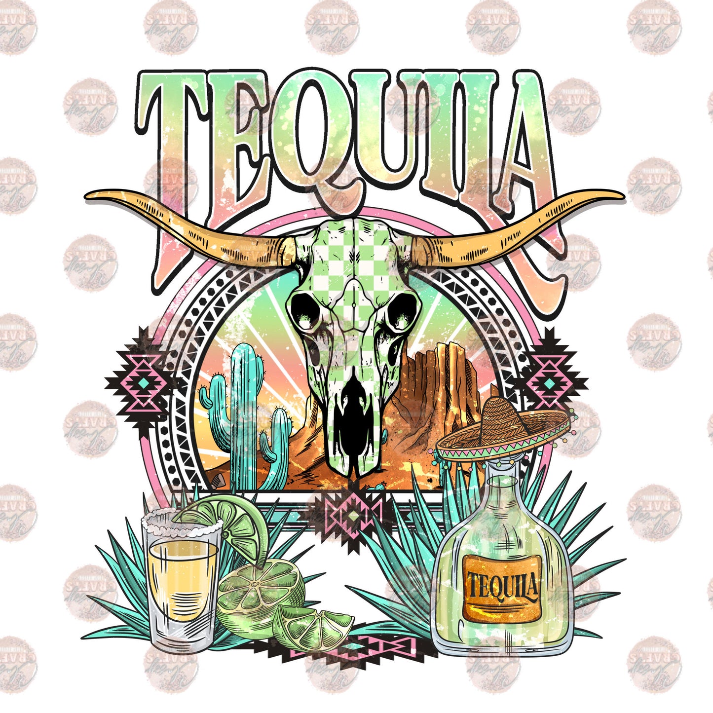 Tequila ** TWO PART* SOLD SEPARATELY** Transfer