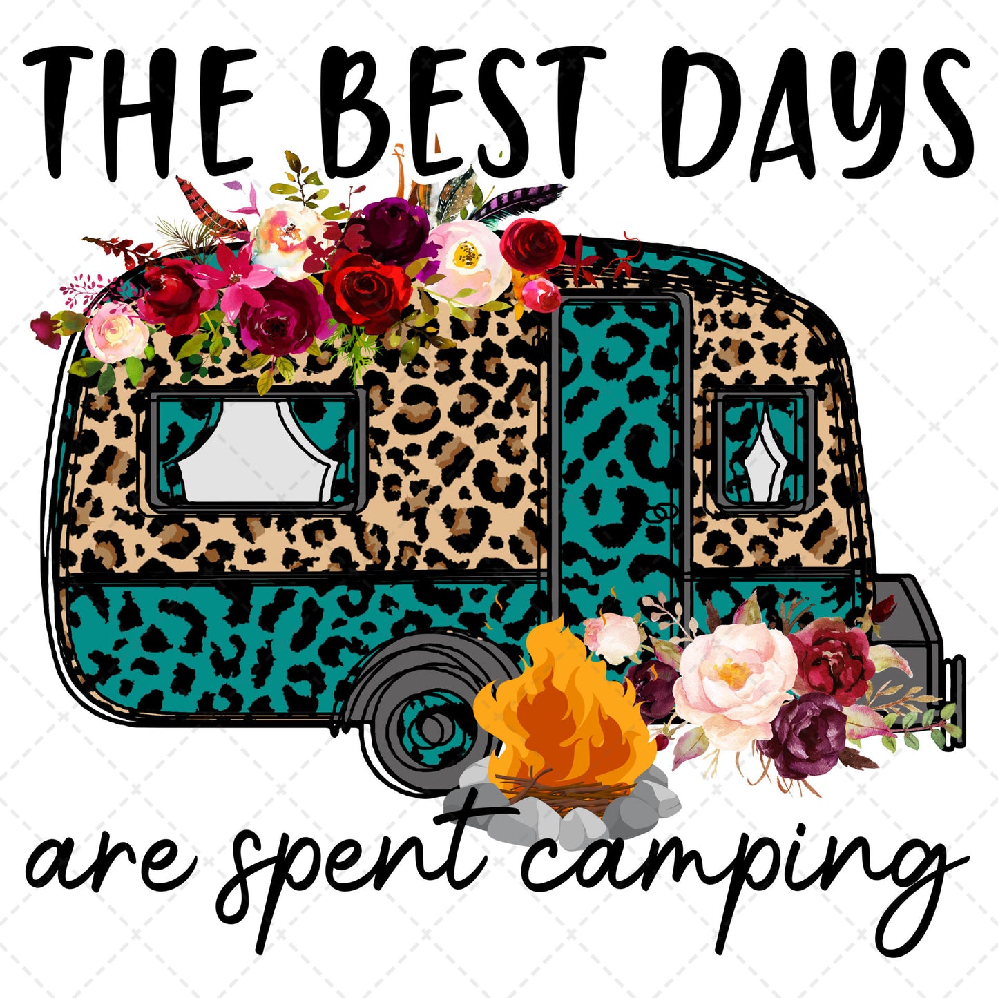 The Best Days Are Spent Camping Transfer