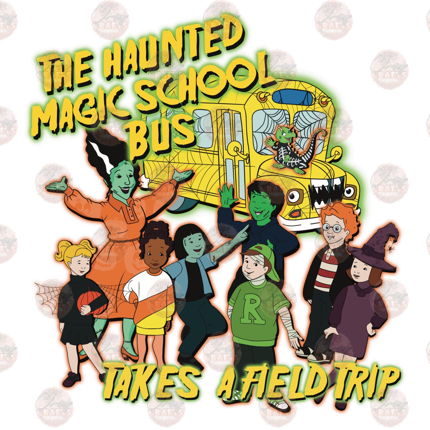 The Haunted Halloween Bus - Sublimation Transfer