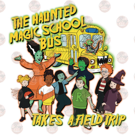 The Haunted Halloween Bus - Sublimation Transfer