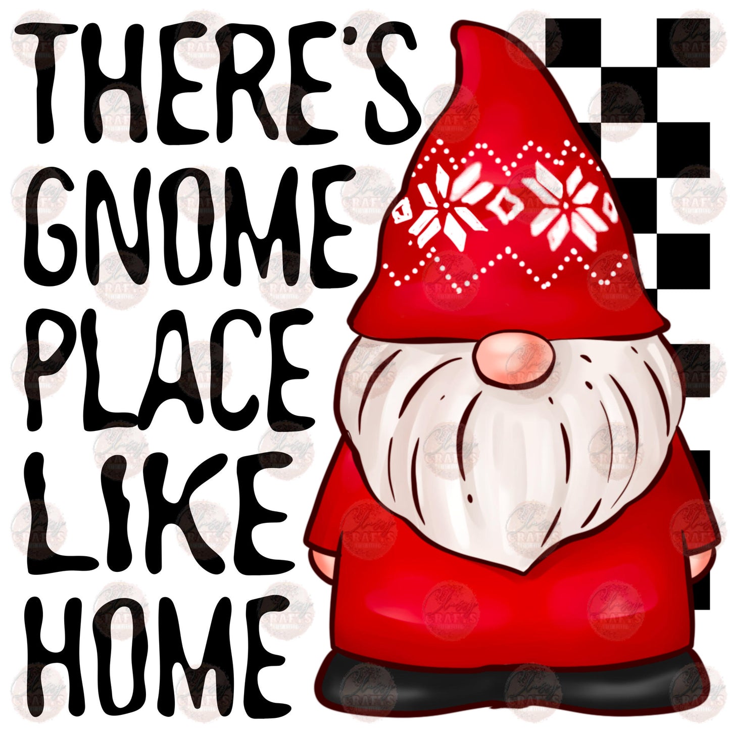 There's Gnome Place Like Home Transfers