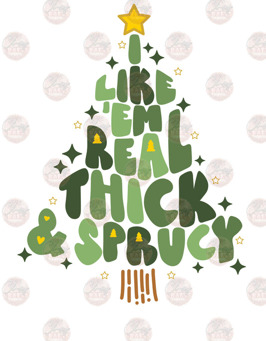 Thick & Sprucy Retro Transfer