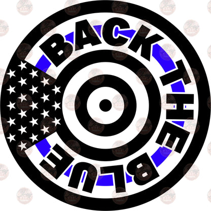 Thin Blue Line Bullet Transfer