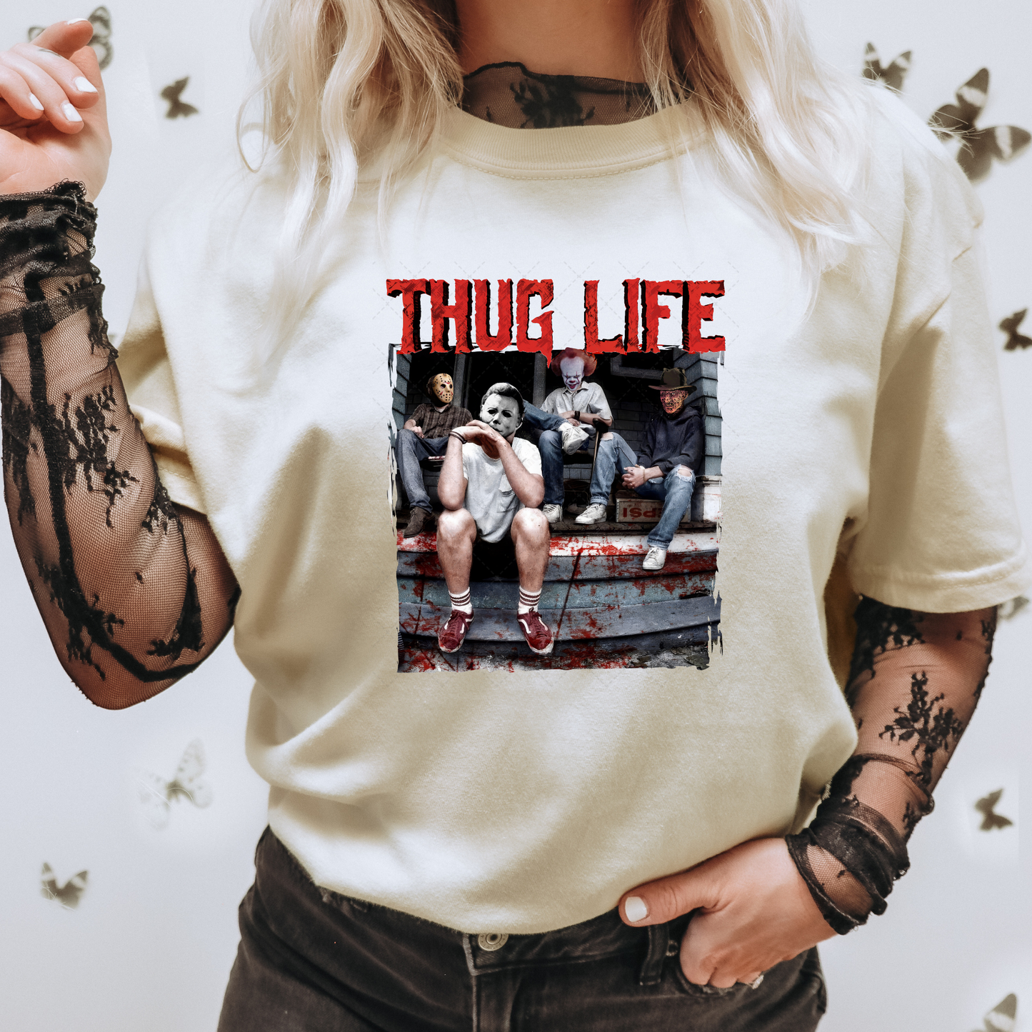 Thug Life Halloween Men Transfer