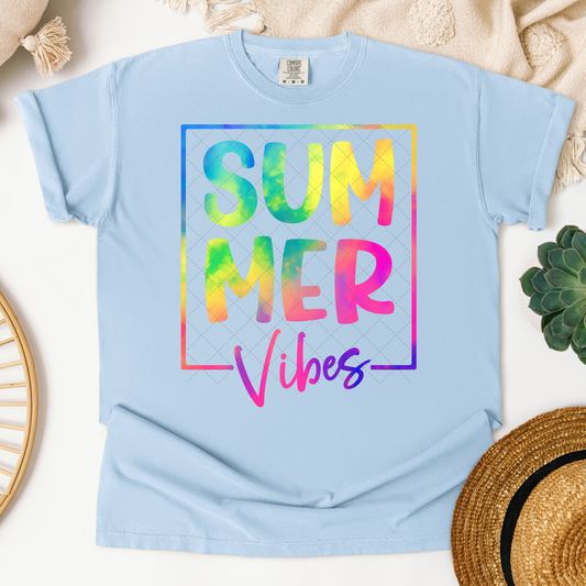 TieDye Summer Vibes Transfer