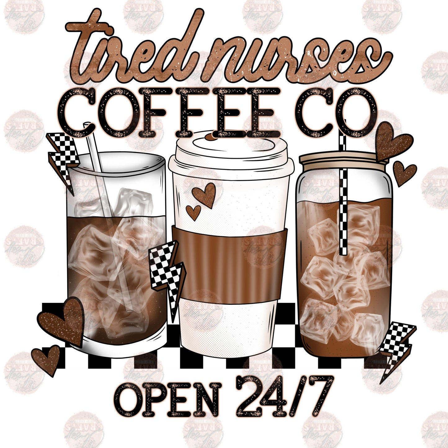 Tired Nurses Coffee Transfer