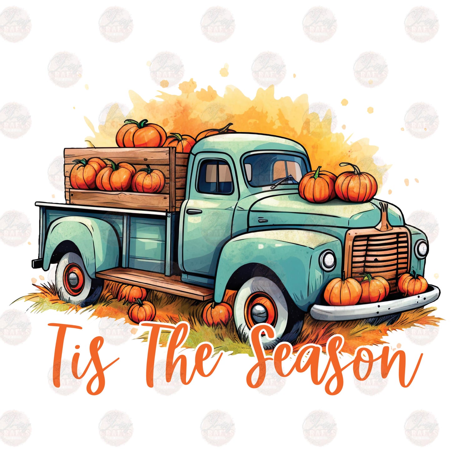 Tis The Season Pumpkin Truck Transfer