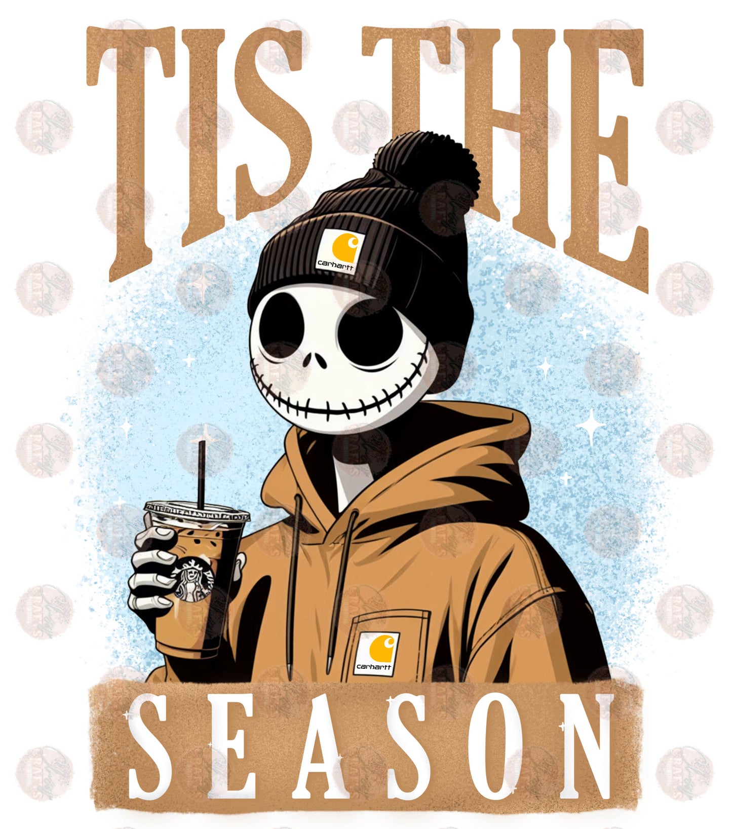 Tis The Season Skelly - Sublimation Transfers