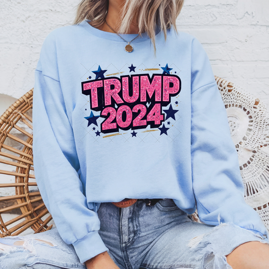 Trump 2024 Glitter Transfer