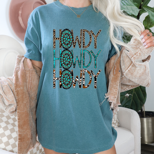 Turquoise Howdy Transfer