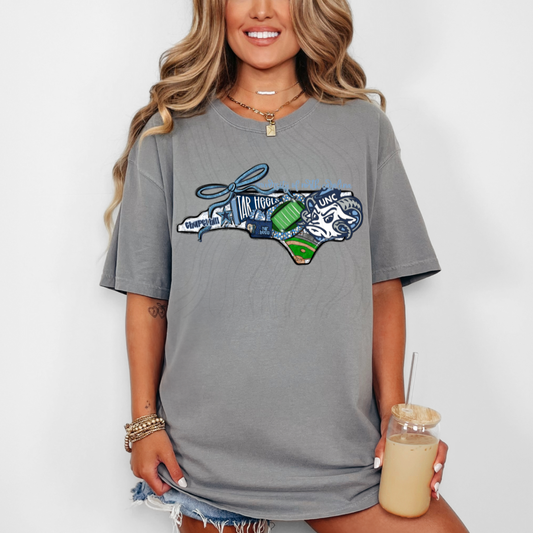 UNC Tarheels Game Day Coquette Transfer