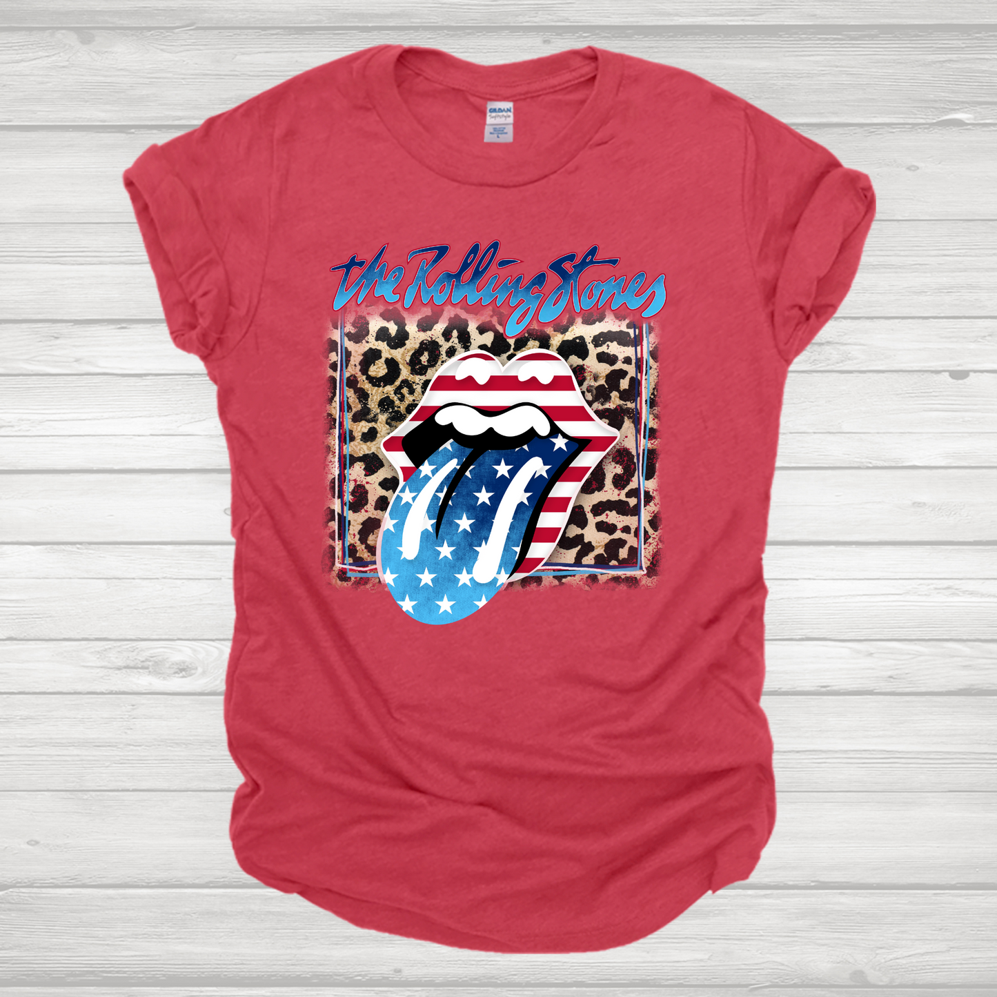 Patriotic Rock Band Tongue Transfer