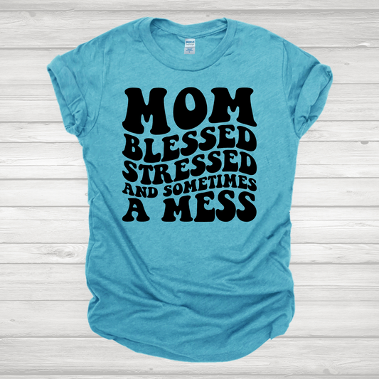 MOM Blessed Stressed & A Mess Transfers