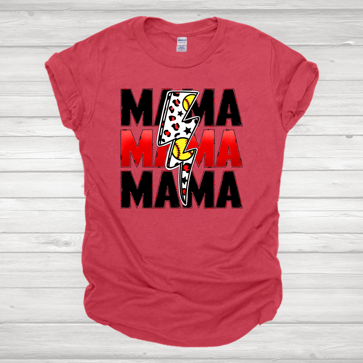 Softball Mama Red  Transfer