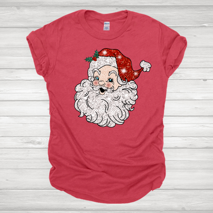 Faux Sequin Santa Transfers