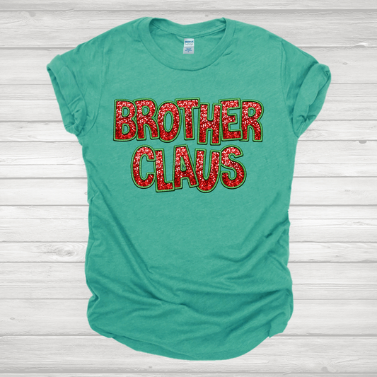 Faux Sequin Brother Claus Transfers