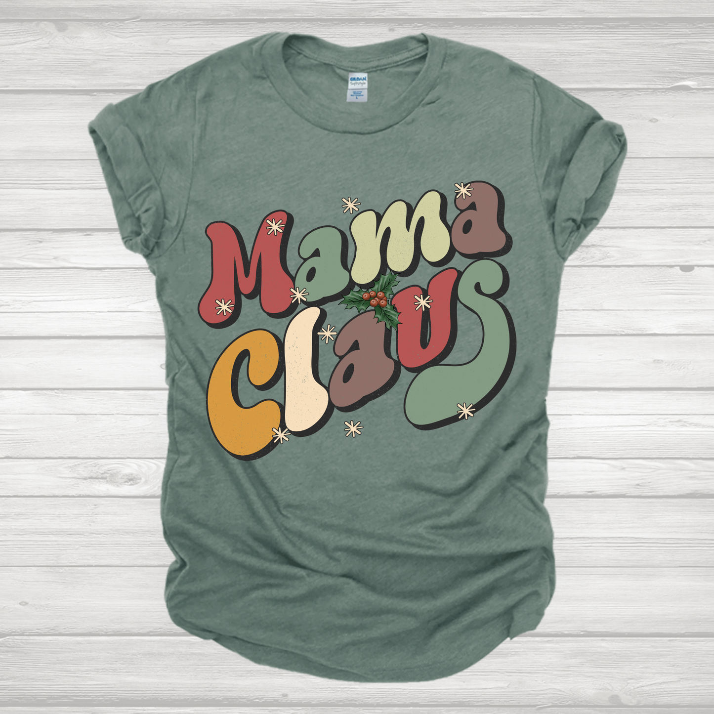 Mama Claus Retro Transfer