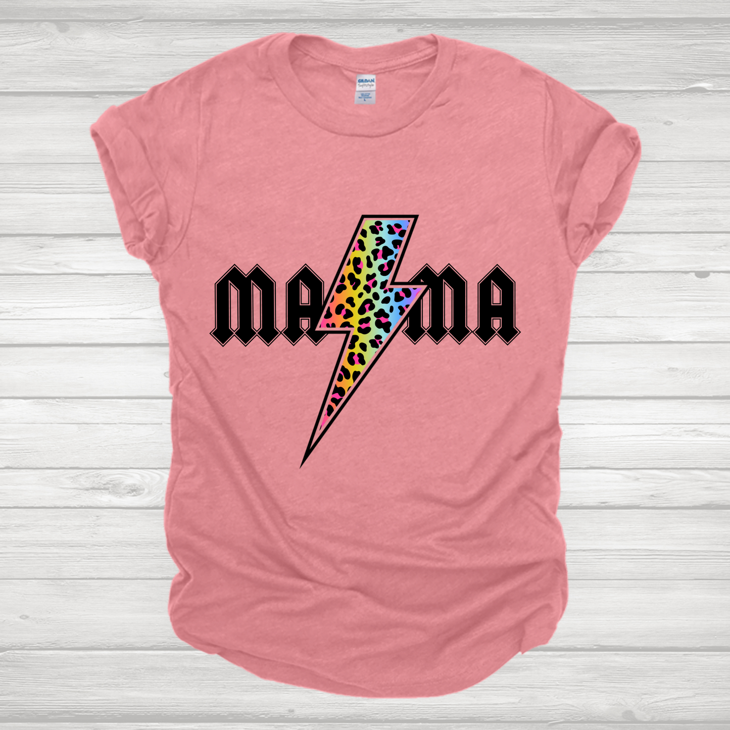 Retro Mama Tie Dye Bolt Transfer