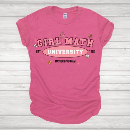 Girl Math University Transfer