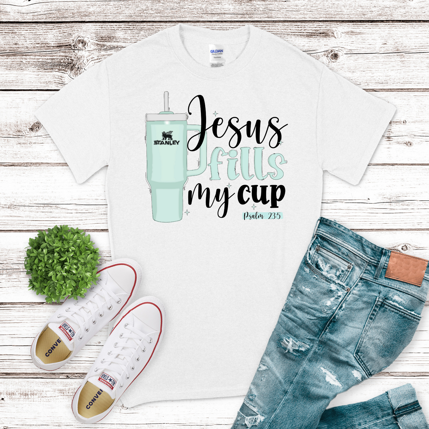 Jesus Fills My Stan Cup Transfer