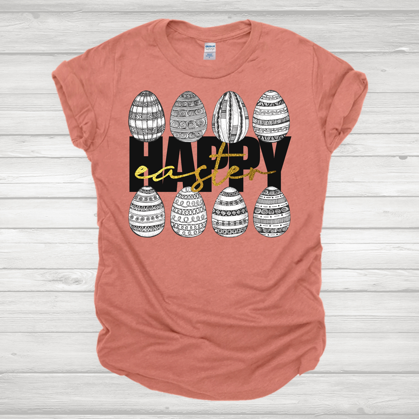 Happy Easter Designed Eggs Transfer