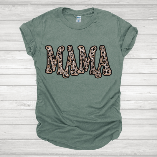 Mama Vintage Leopard Transfers