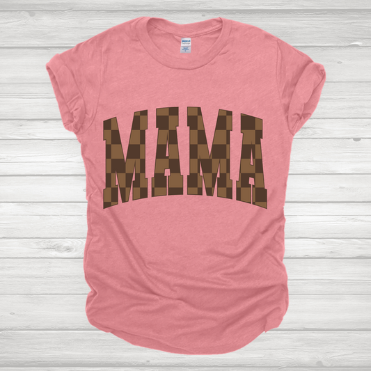 Mama Brown Checkered Transfers