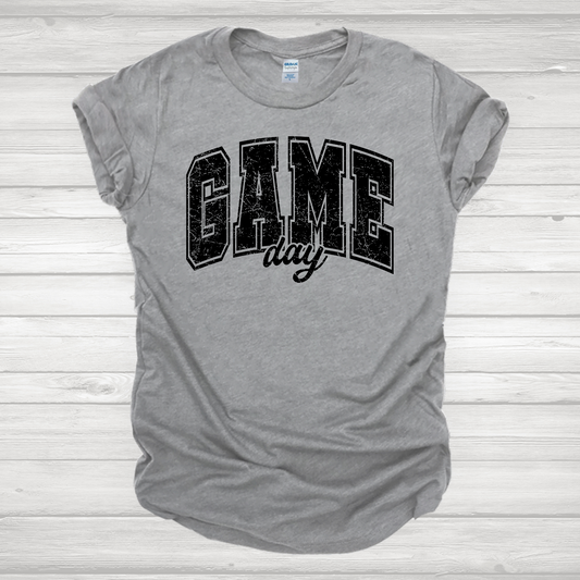 Game Day Black Distressed Transfer