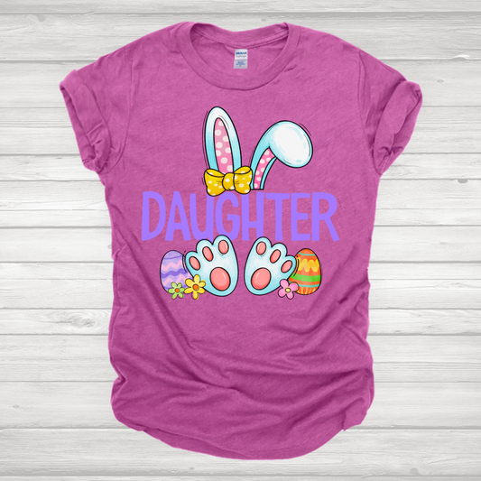 Easter Family Daughter Bunny Transfer